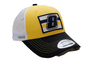 Dale Earnhardt Jr No 8 JR Motorsports NASCAR Mesh Cap Official Team Trucker Hat in Yellow