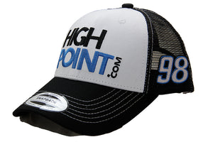 Chase Briscoe No 98 High Point NASCAR Netback Cap Official Team Trucker Hat in Black