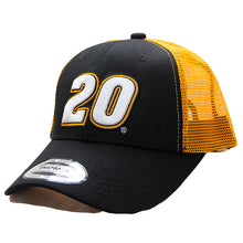 Load image into Gallery viewer, Christopher Bell No 20 Joe Gibbs Racing NASCAR Baseball Cap Official Team Trucker Hat in Yellow