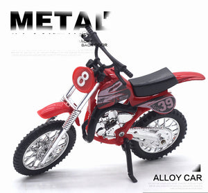 Cool Alloy Mini Dirt Bike Toy Die-cast Motorbike Finger Racing Motorcycle Model
