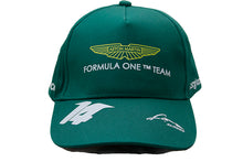 Load image into Gallery viewer, New Green Fernando Alonso #14 Signed Baseball Cap 2023 Aston Martin F1 Racing Hat