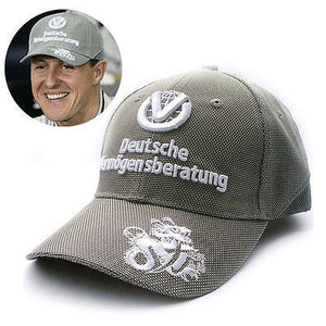 New Silver F1 Formula One 1 Michael Schumacher World Champion Baseball Hat Cap