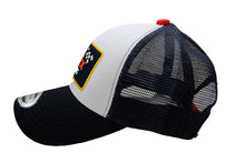 Load image into Gallery viewer, Denny Hamlin No 11 FedEx Racing NASCAR Netback Cap Official Team Trucker Hat in Navy