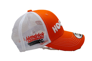 Chase Elliott No 9 Hooters Hendrick Motorsports NASCAR Mesh Cap Official Team Trucker Hat in Orange