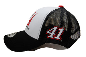 Kurt Busch No 41 HAAS NASCAR Netback Cap Official Team Trucker Hat in Black