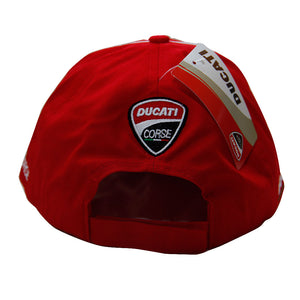 New Ducati Corse MotoGP Dovizioso Bagnaia Baseball Hat Petrucci Red Racing Cap