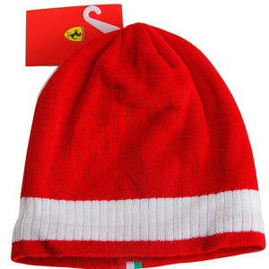 New Ferrari Formula 1 Sebastian Vettel Red Skull Cap Racing Ski Winter Beanie Hat