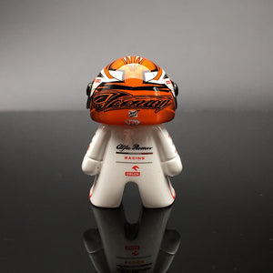 New F1 2020 Kimi Raikkonen Alfa Romeo Racing Cute Mini Figure Formula 1 Race-Car Driver Figurine