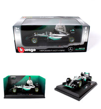 Load image into Gallery viewer, New Formula 1 Lewis Hamilton 44 AMG Mercedes Benz Car Model Hybrid 1:18 By Bburago