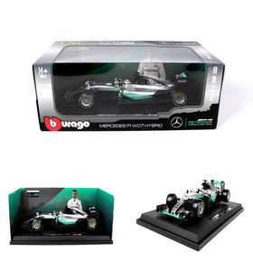 New Formula 1 Lewis Hamilton 44 AMG Mercedes Benz Car Model Hybrid 1:18 By Bburago