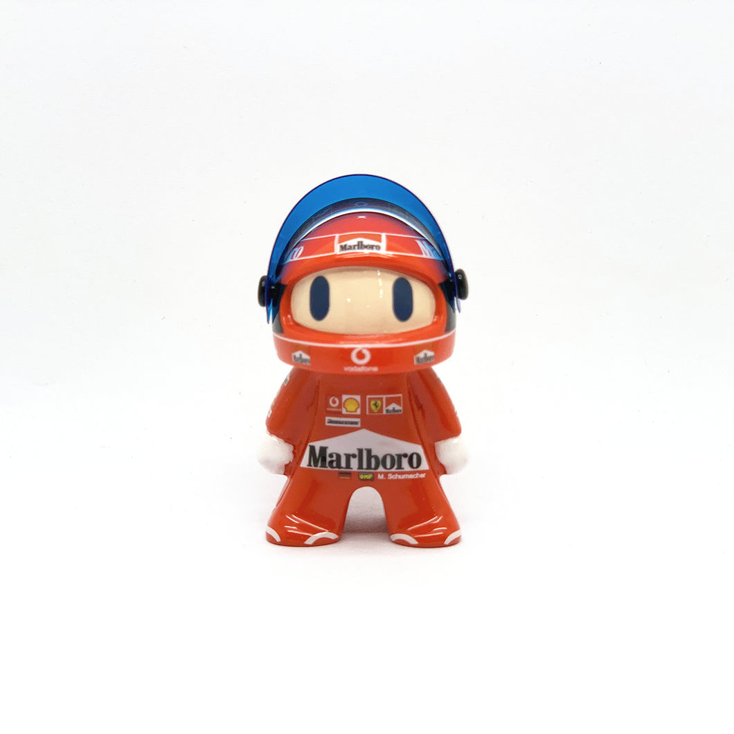 New F1 Ferrari Michael Schumacher Cute Mini Figure Formula 1 Toy Racing Driver Figurine