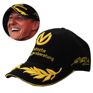 New Black F1 Formula One 1 Michael Schumacher 20 Years Champion Baseball Hat Cap