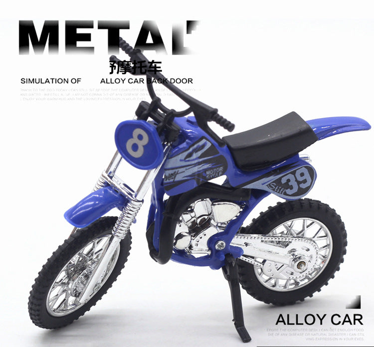 Cool Alloy Mini Dirt Bike Toy Die-cast Motorbike Finger Racing