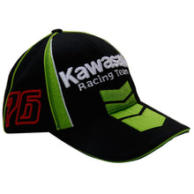 Load image into Gallery viewer, Official Kawasaki Motorcycle Ninja Baseball Racing Team 76 Hat Black Green Cap