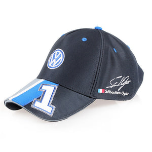 New Official Sebastien Ogier VW WRC Podium Baseball Hat Champion Signature Cap